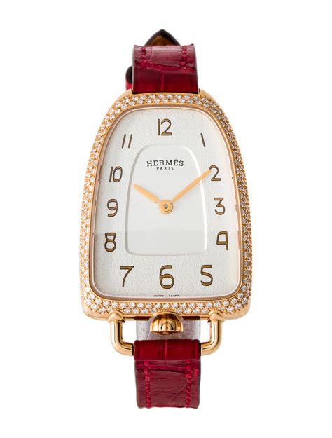 hermes womens golden gold strap watches for sale|Hermes galop d'hermes women.